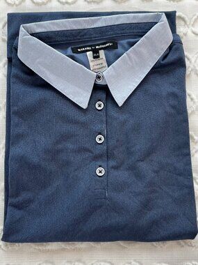 Waraire for McDonald's Blue Polo Unisex 2XL -R Uniform Short Sleeve New